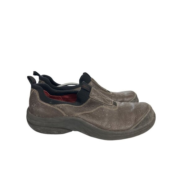 Clarks Privo Men's Size 12M Brown Leather Slip-On Shoes - Picture 5 of 8